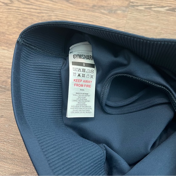 Gymshark Longline Navy Blue Sports Bra Small - Picture 4 of 6
